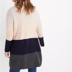 Madewell Kent Colorblock Cardigan, NEW, Size S